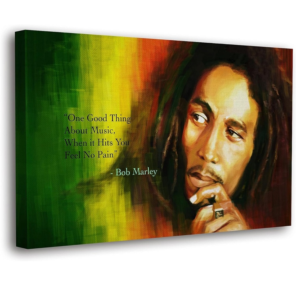 Bob Marley Wrapped Canvas